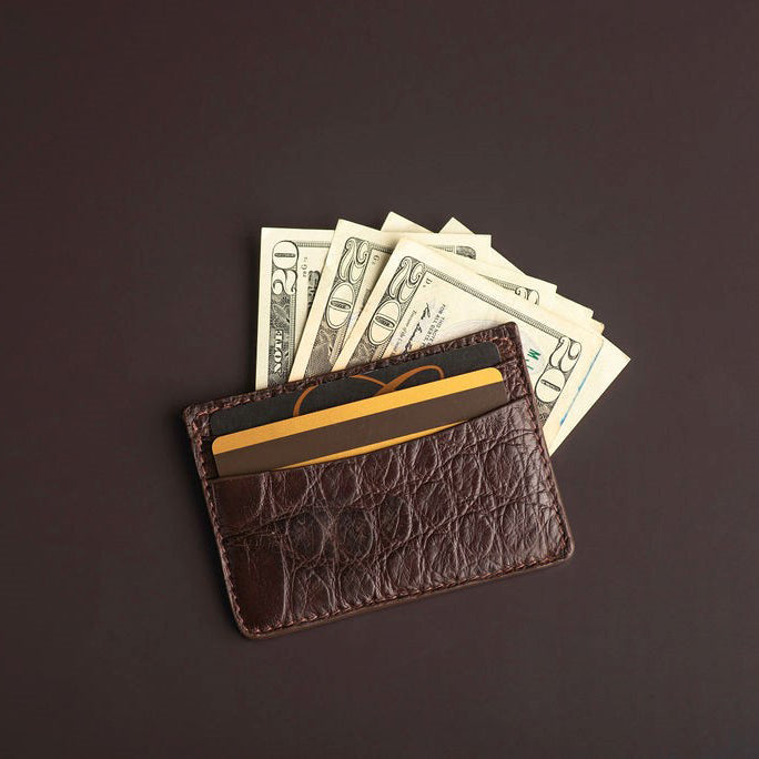 credit card sleeve Credit Card Wallet w/Cash Slot – Glover and Wyre